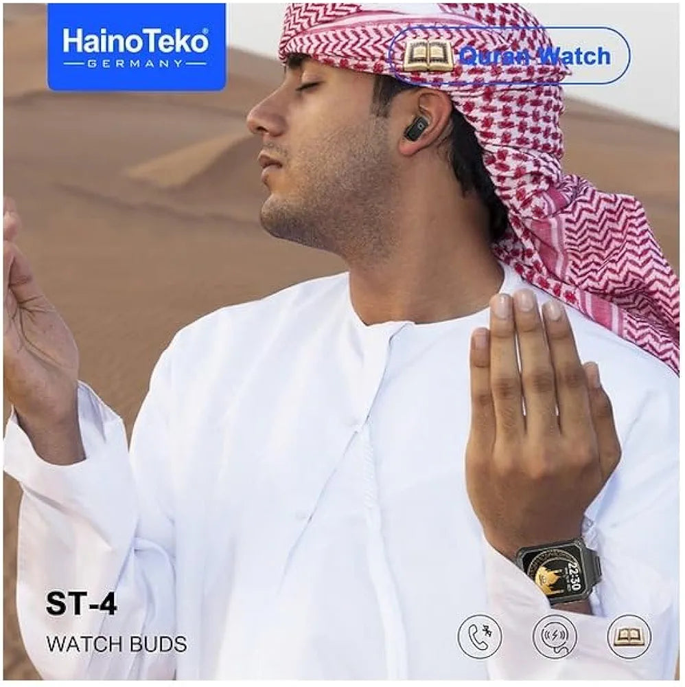 Haino Teko ST-4 Quran Watch with Buds