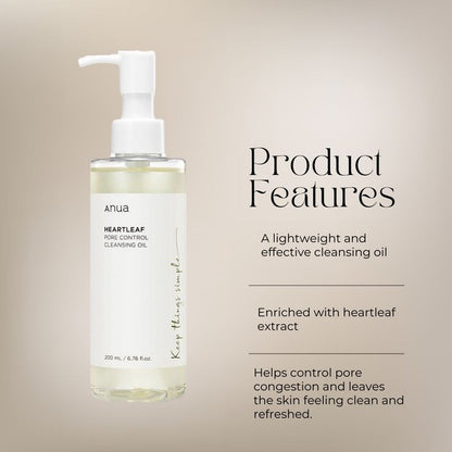 Heartleaf Pore Control Cleansing Oil