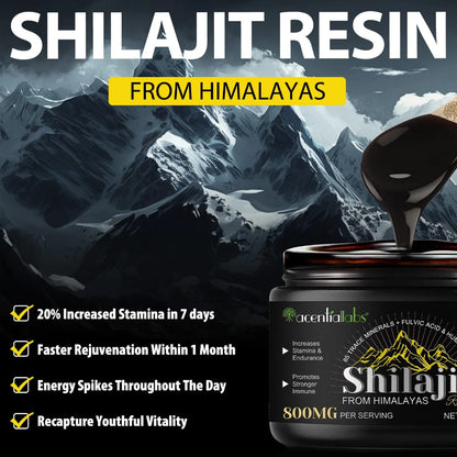 "Organic Shilajit Resin - Boost Stamina